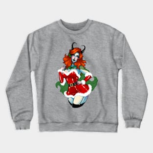 Red Yule Sorceress Crewneck Sweatshirt